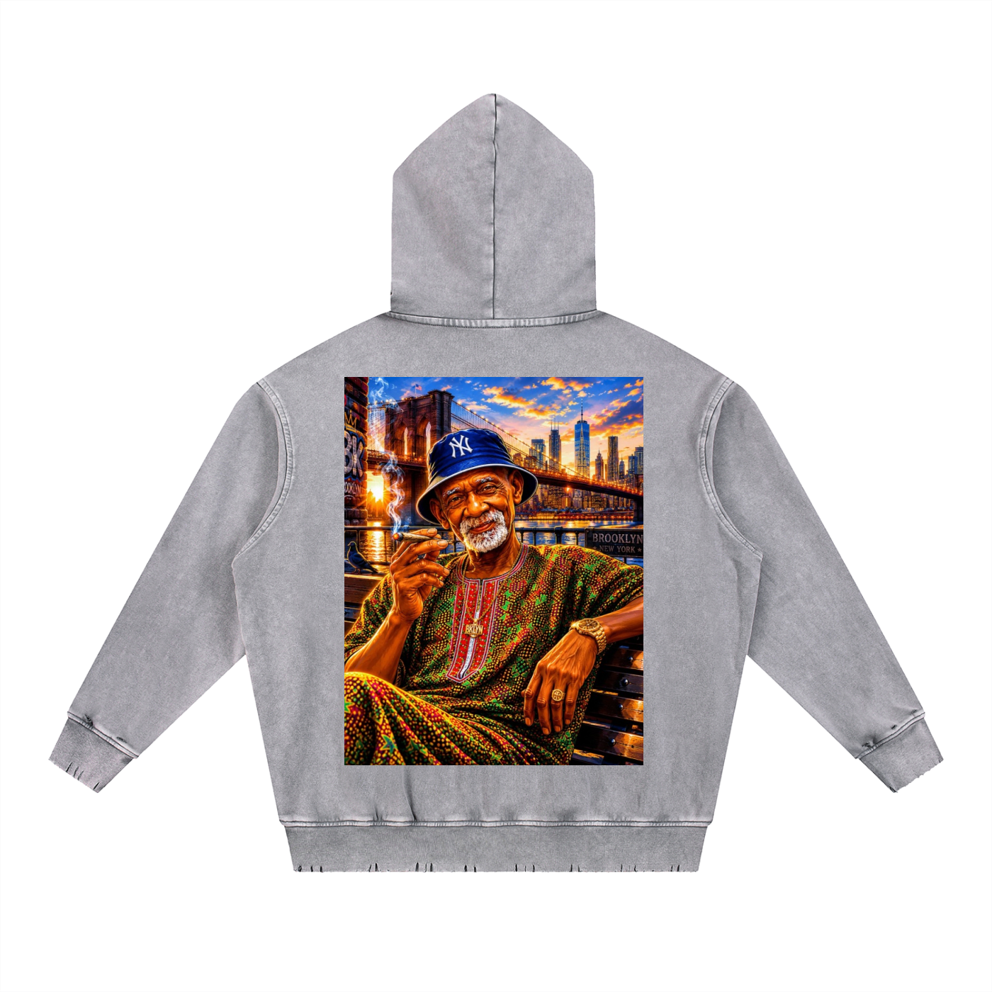 I Deadass Love NY Sebi Heavyweight  Hoodie (DTG)