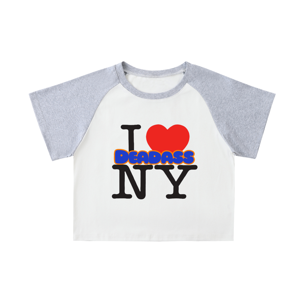 I Deadass Love NY Mets Edition Crop Top (DTG)