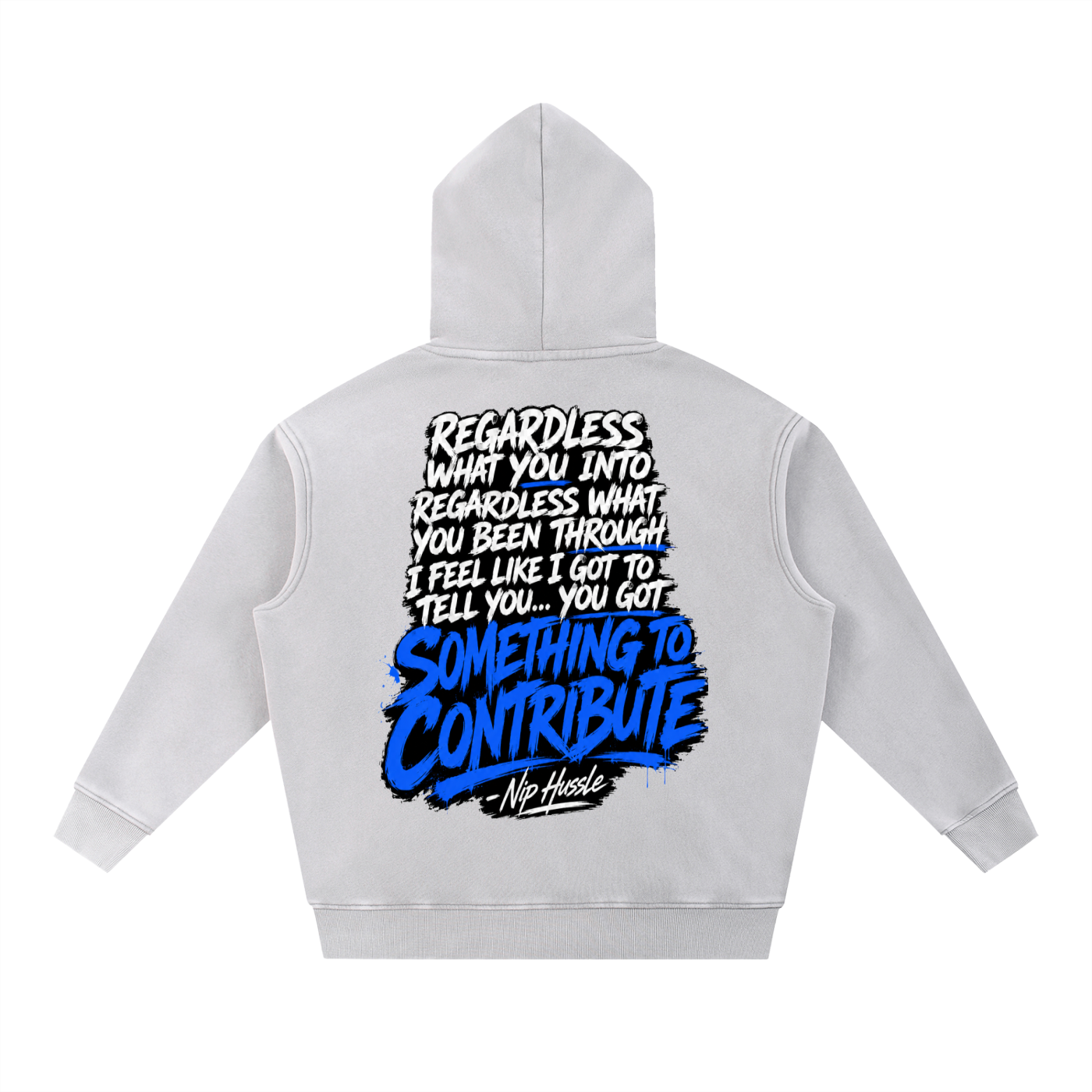 Top Flight Nip Hussle Quote Oversize Hoodie (DTG)