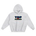 Top Flight Blue Logo Fleeced Boxy Hoodie (DTG)