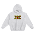 Top Flight Brown Logo Fleeced Boxy Hoodie (DTG)