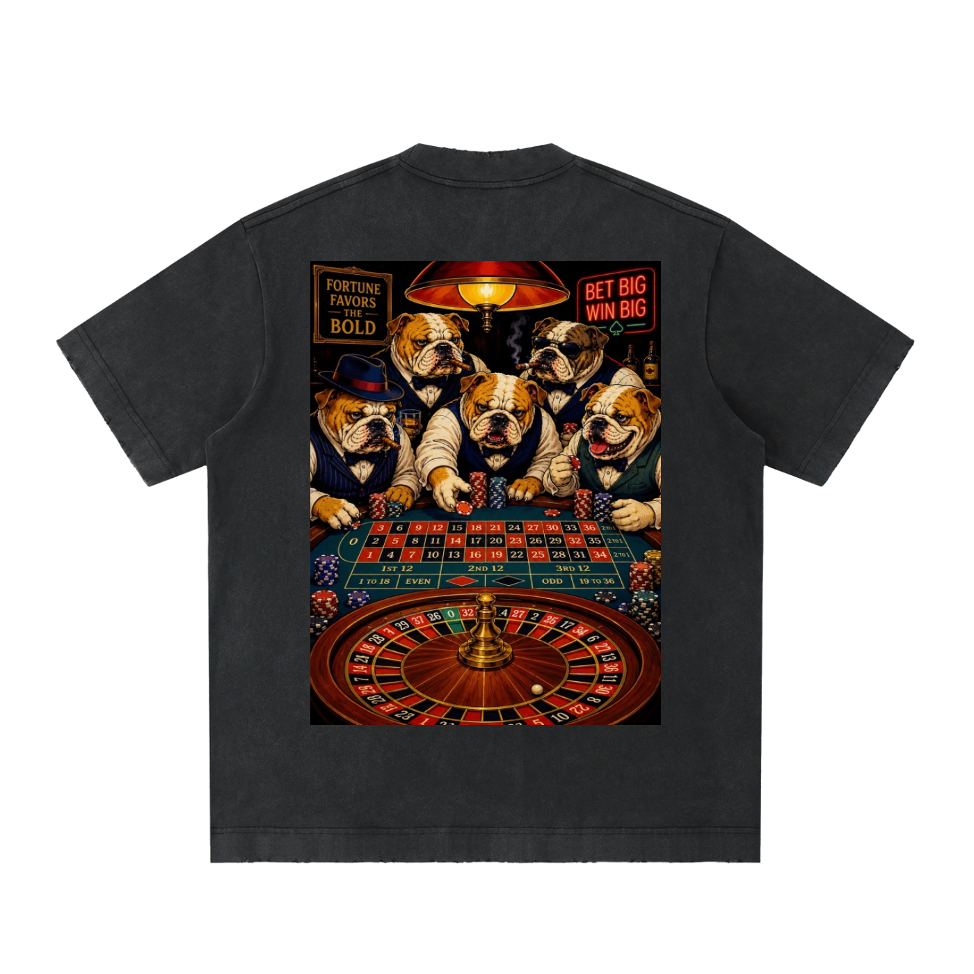 Top Flight Bulldog Roulette T-Shirt (DTG)