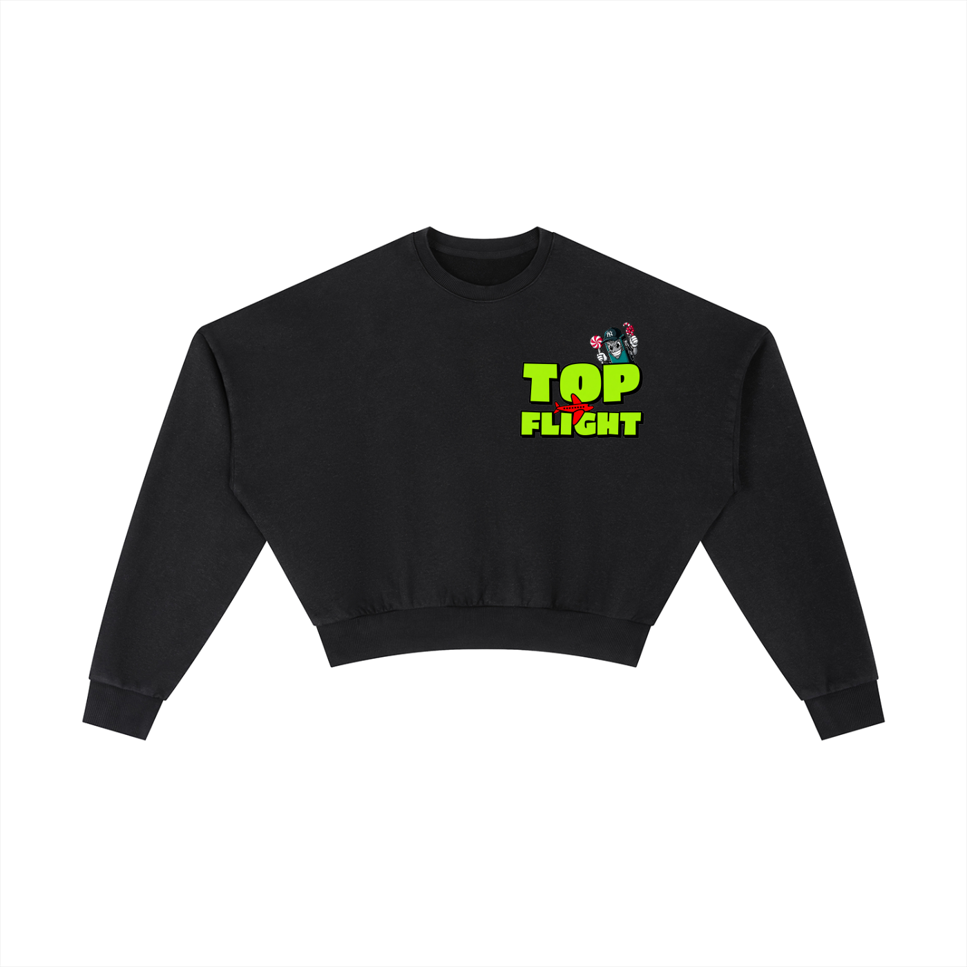 I Deadass Love NY Cropped Sweatshirt (DTG)